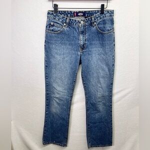 Bongo Vintage Y2K Bootcut Jeans Womens 7 Juniors Blue Denim 90s Retro Cool 1782